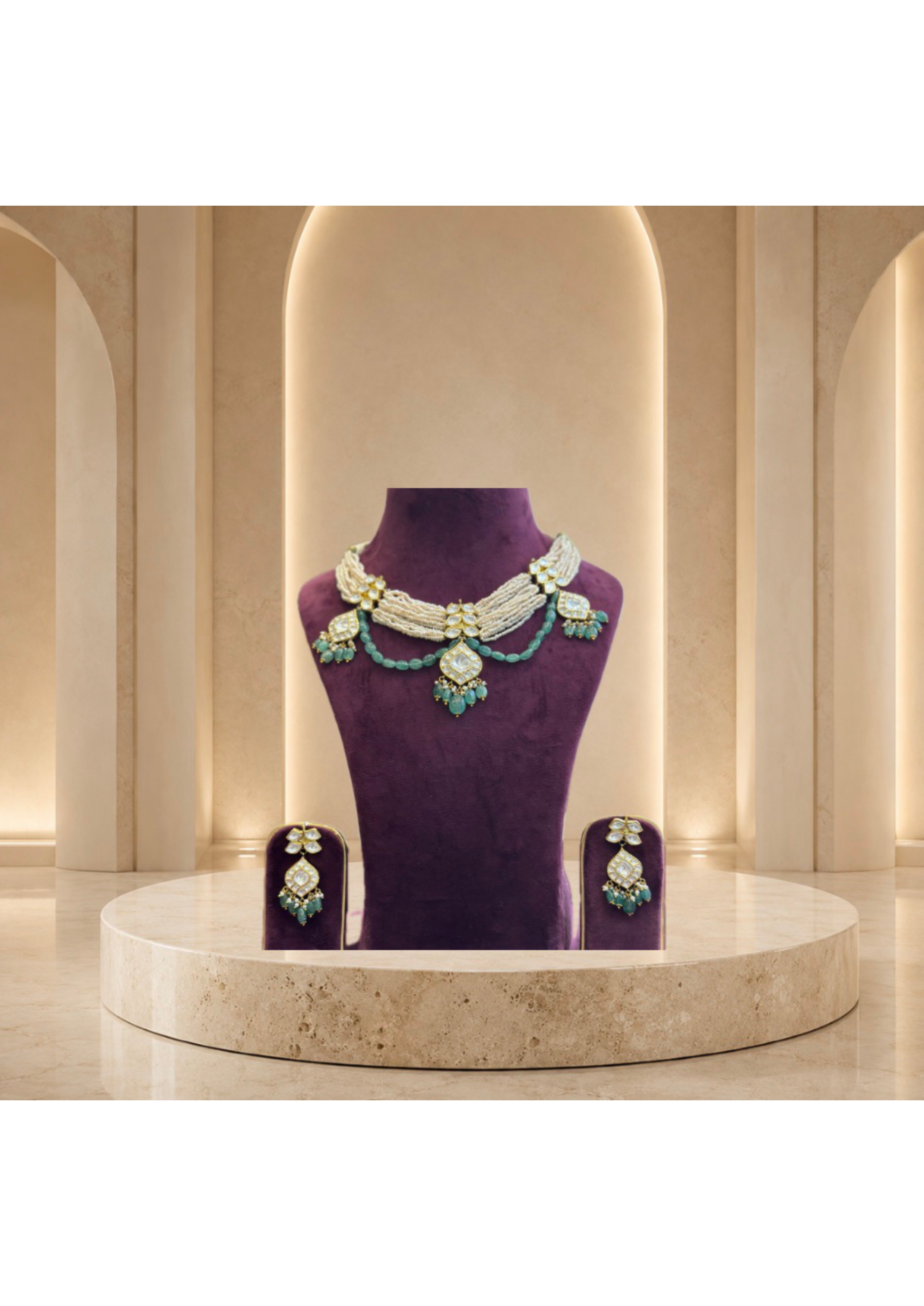 Rani Roopmati Polki Choker — Choker Sets jewellery by Shree Kishan Jewellers & Sons